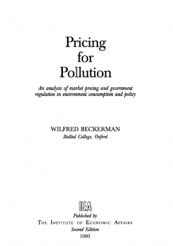 Pricing for Pollution