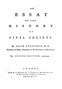 An Essay on the History of Civil Society