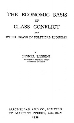 The Economic Basis of Class Conflict and Other Essays in Political Economy