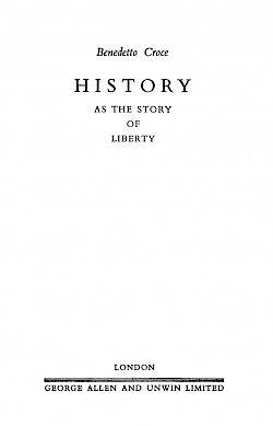 History As The Story Of Liberty